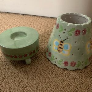 Candle Holder with Topper